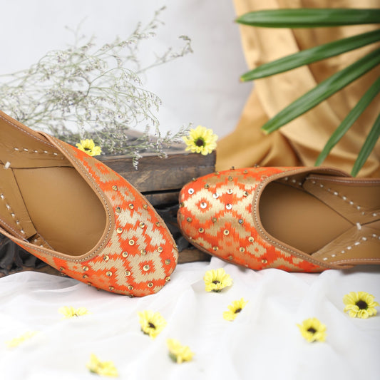 Orange banarsi - Label Deepti Bajaj