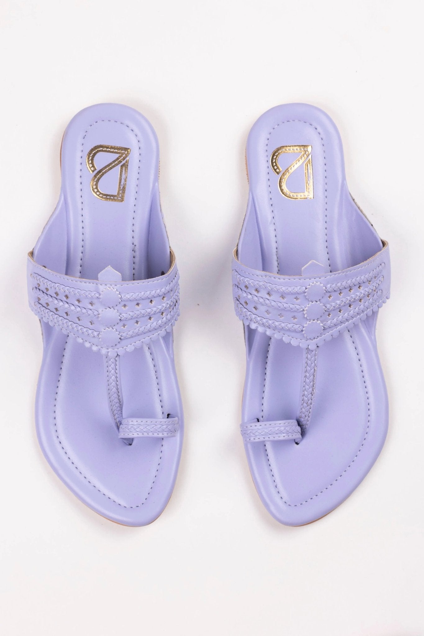 Bluish purple Kolhapuri - Label Deepti Bajaj