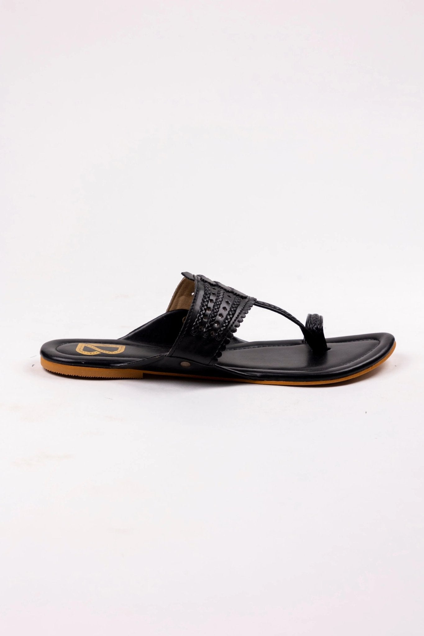 Mid night Black Kolhapuri - Label Deepti Bajaj