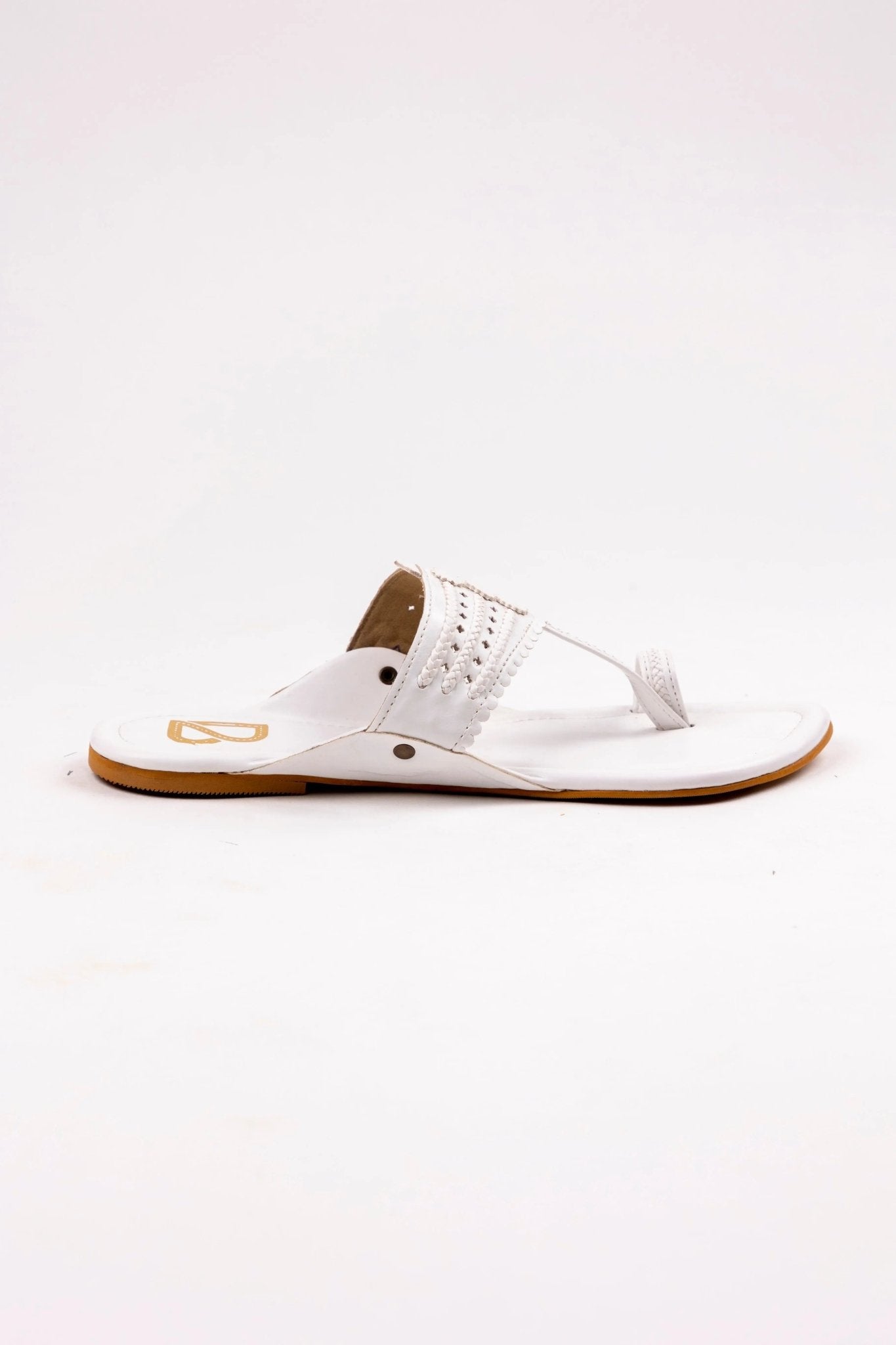 Pearl White kolhapuri - Label Deepti Bajaj