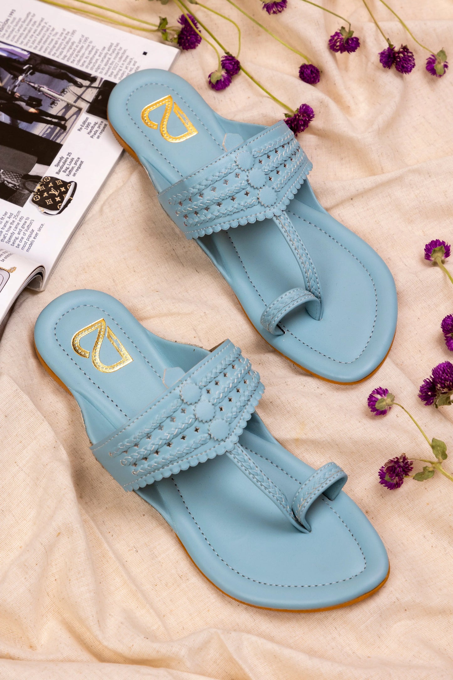 Tiffany Blue Kolhapuri Label Deepti Bajaj