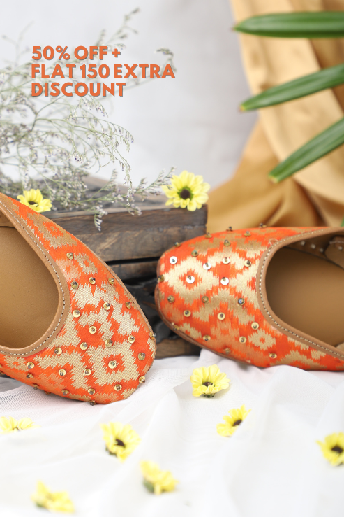 Orange banarsi