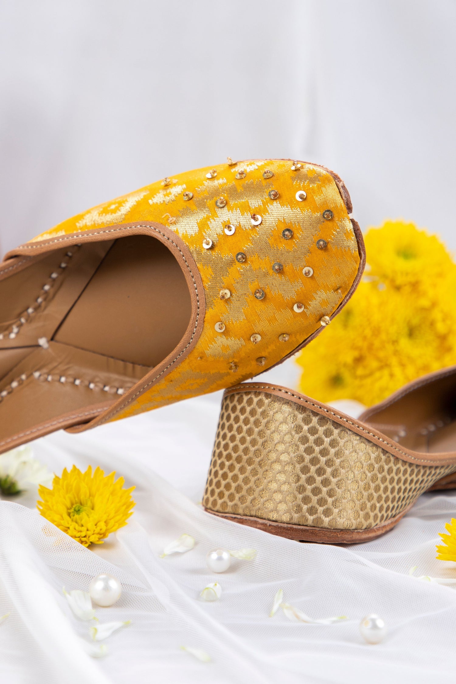 Yellow banarsi Label Deepti Bajaj