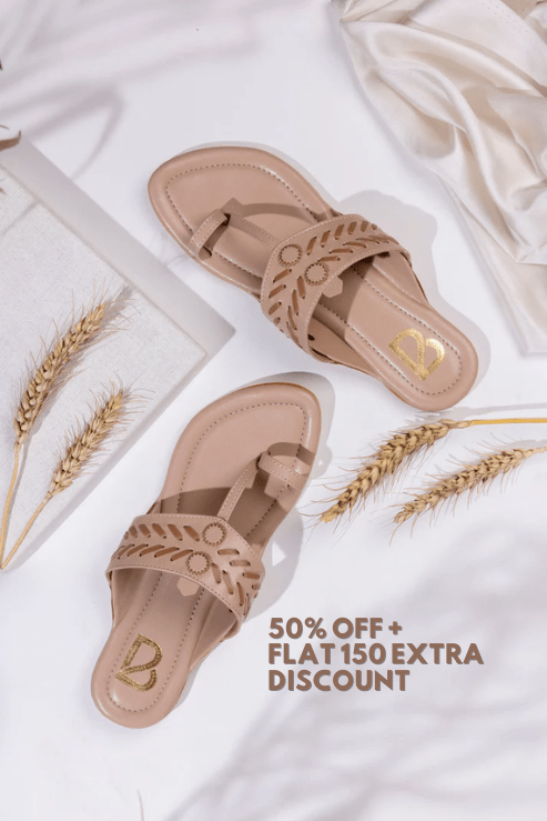 Natural Tan Kolhapuri - Label Deepti Bajaj