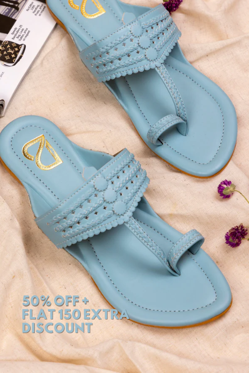 Tiffany Blue Kolhapuri