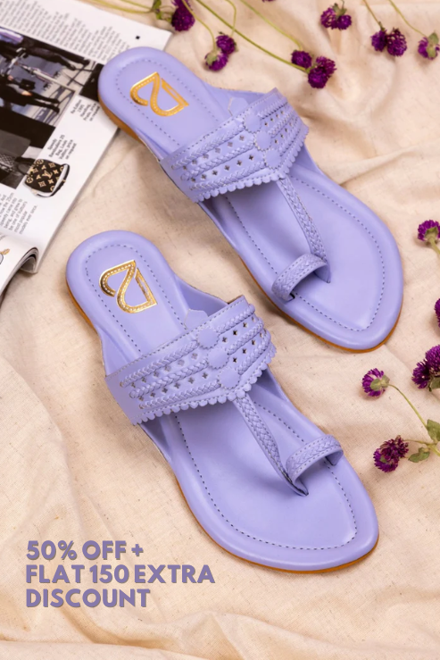 Bluish purple Kolhapuri