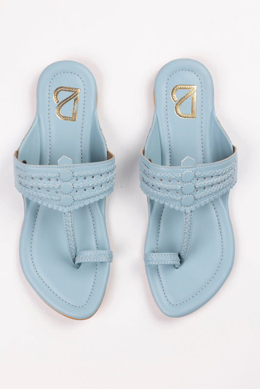 Tiffany Blue Kolhapuri Label Deepti Bajaj