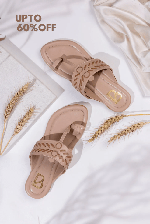 Natural Tan Kolhapuri - Label Deepti Bajaj