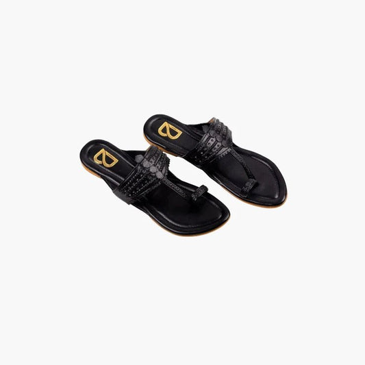 Mid night Black Kolhapuri - Label Deepti Bajaj