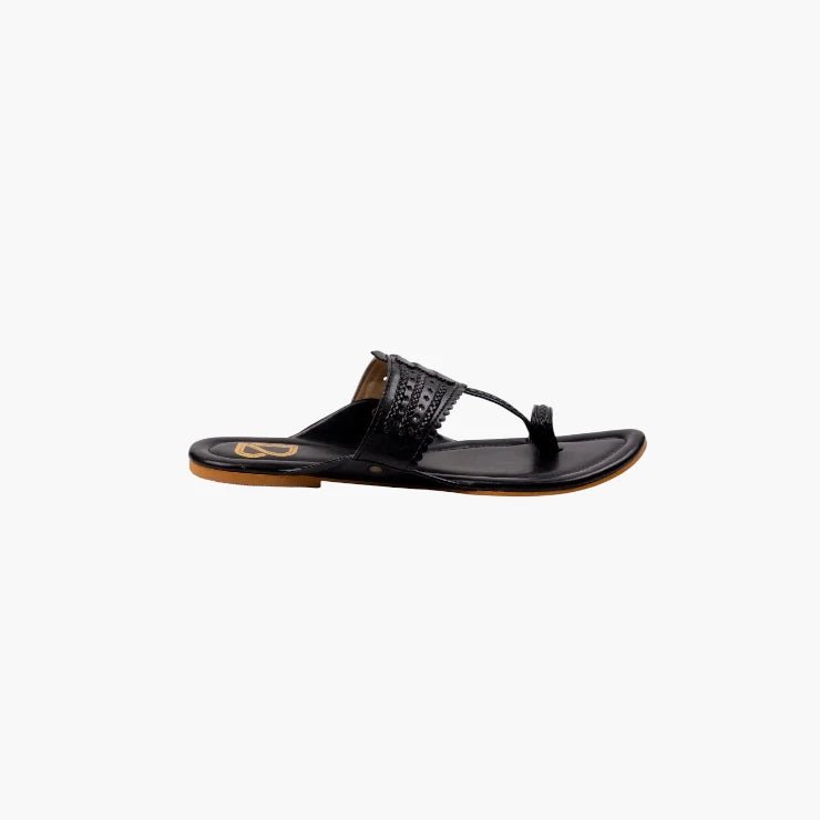 Mid night Black Kolhapuri - Label Deepti Bajaj