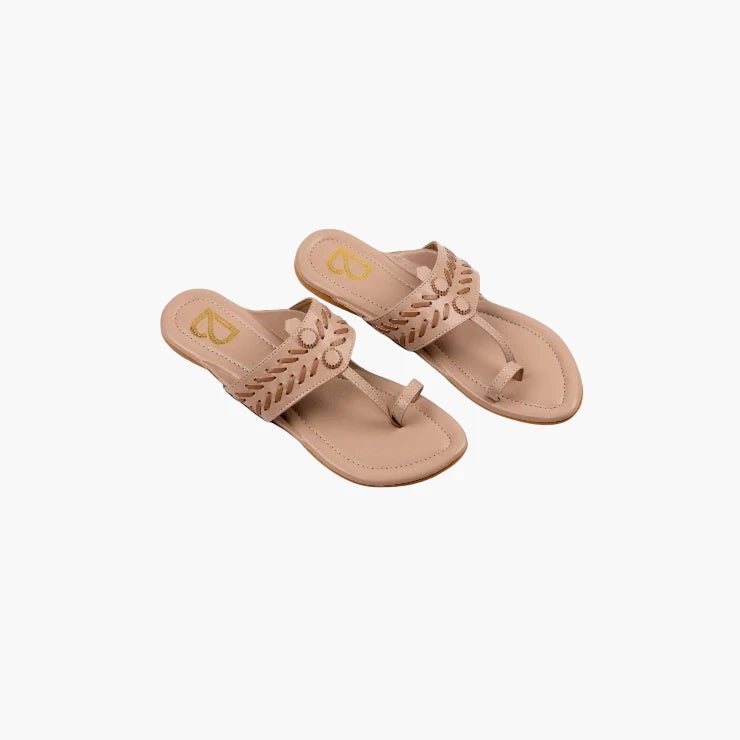 Natural Tan Kolhapuri - Label Deepti Bajaj