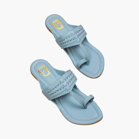 Tiffany Blue Kolhapuri - Label Deepti Bajaj