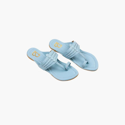 Tiffany Blue Kolhapuri - Label Deepti Bajaj